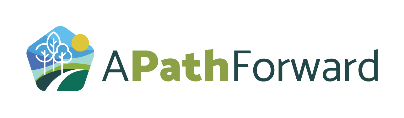 A logo for A Path Forward