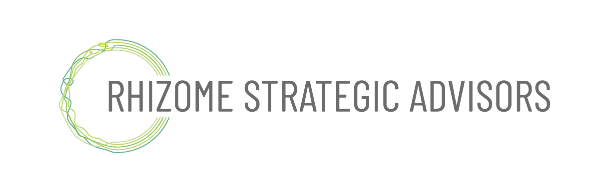 A logo for Rhizome Strategic Advisors