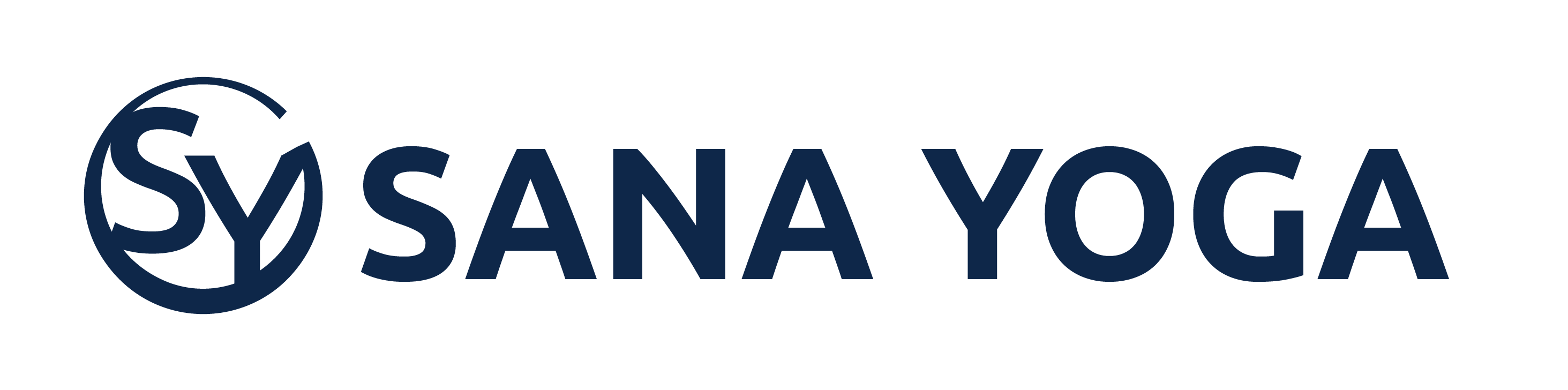 A logo for SANA Yoga + Movement