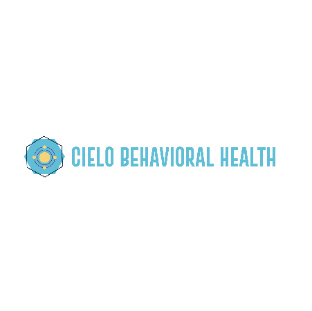 a logo for cielo behavioral health with a white background
