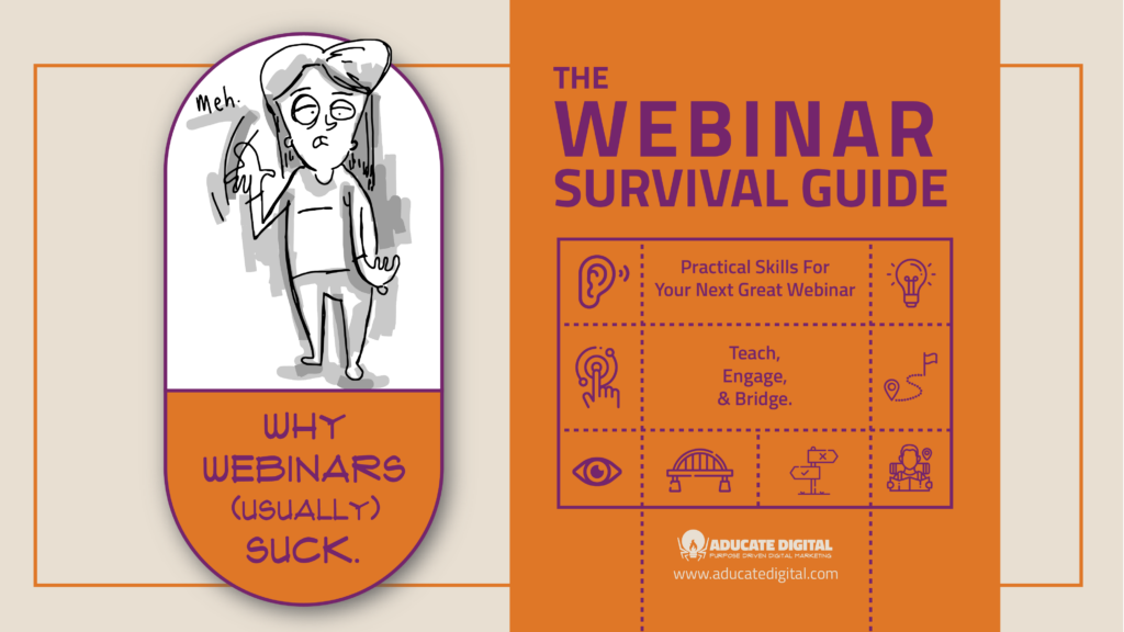 The teaser image for a blog titled “Why Webinars Usually Suck”