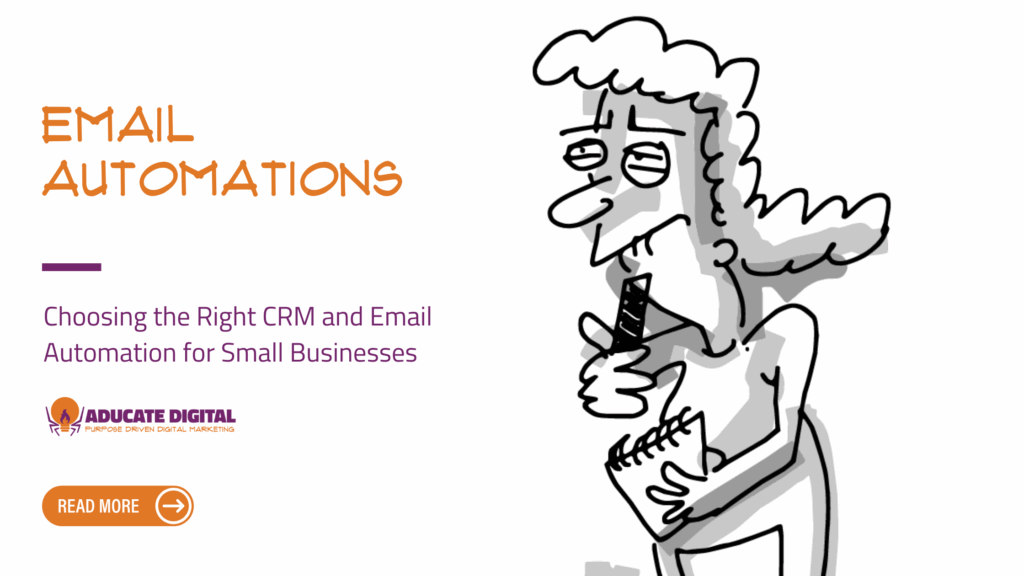 Teaser image for a blog post titled “Choosing the Right Email Automation for Small Businesses”