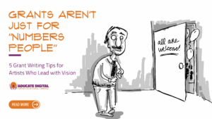 Teaser image for a blog post titled Grant Writing Tips for Artists