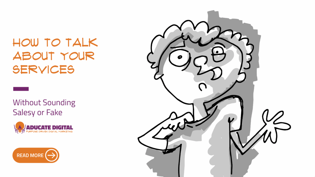 Cartoon-style illustration of a nervous person tugging at their shirt collar, looking confused and uncertain.