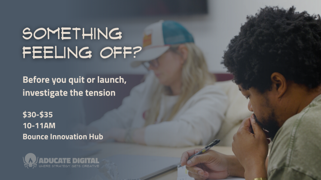 This post is for professionals, creatives, and entrepreneurs who sense something needs to change, but can't yet name what it is.