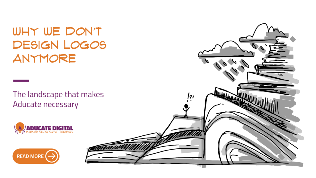 Teaser image for a blog post titled “Why We Don’t Design Logos Anymore.”
