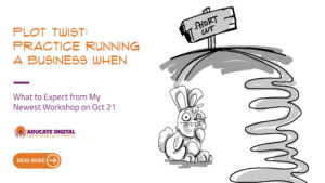 A cartoon rabbit stands confused at a fork in the road beneath a sign reading "Short Cut," choosing between a short straight path and a long winding one.